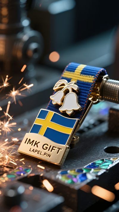 in991-Den-svenska-anden-på-slipsklämmen-i-liljekonvalj-lyser-upp-den-eviga-våren-med-ett-ljussken