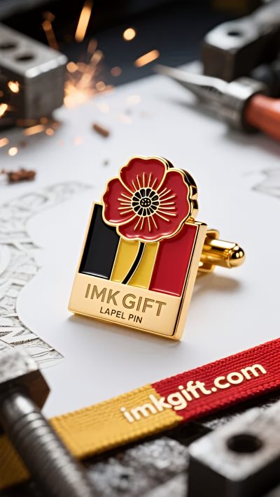 in988-Red-soil-on-cufflinks-Belgian-Medal-of-Courage